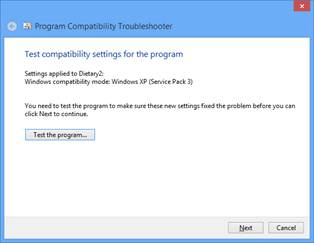 Program Compatibility Troubleshooter